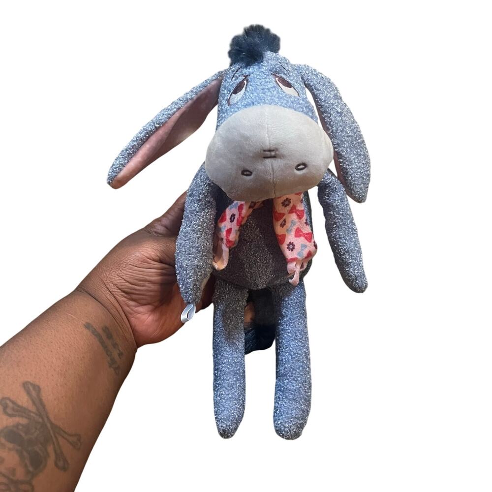 Scentsy Buddy Eeyore Disney Stuffed Animal Plush Donkey Scarf Winter Toy 12”